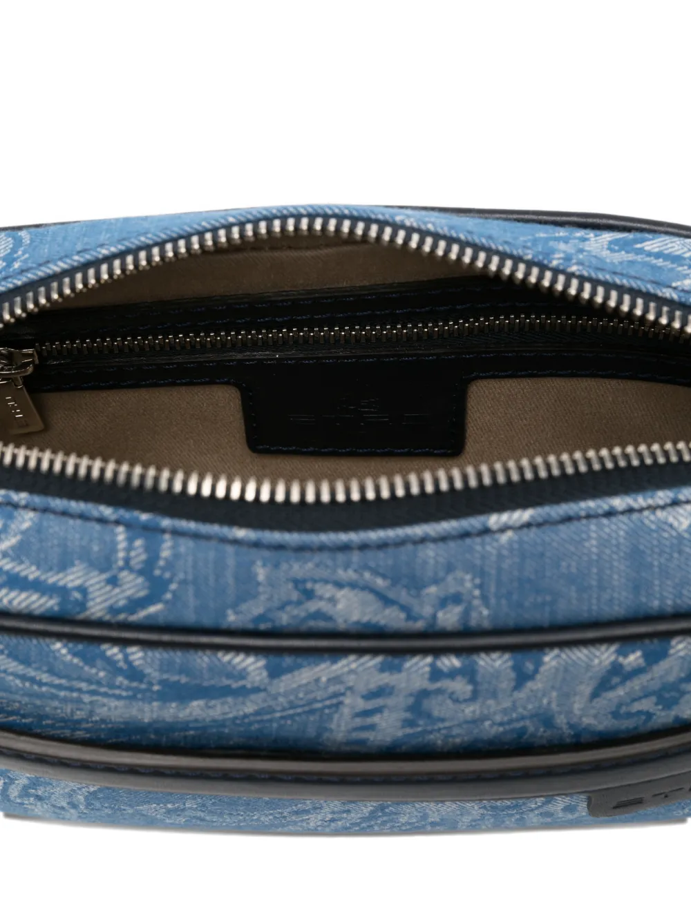 ETRO Messenger tas met paisley-print Blauw