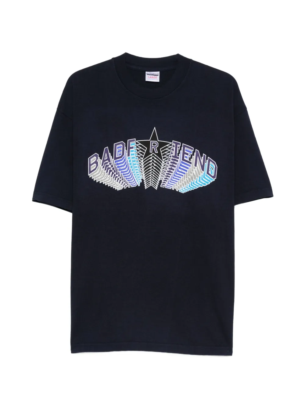 BADFRIEND graphic-print T-shirt - Blu