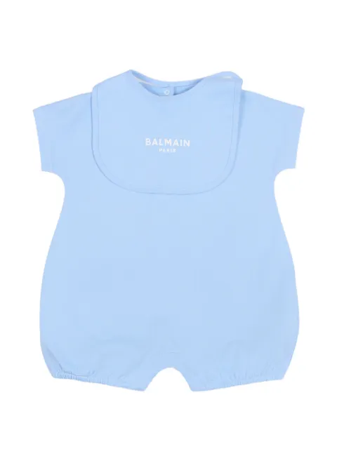 Balmain Kids logo-detail romper set
