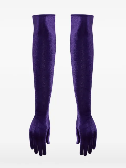 Maison Close guantes con efecto de terciopelo