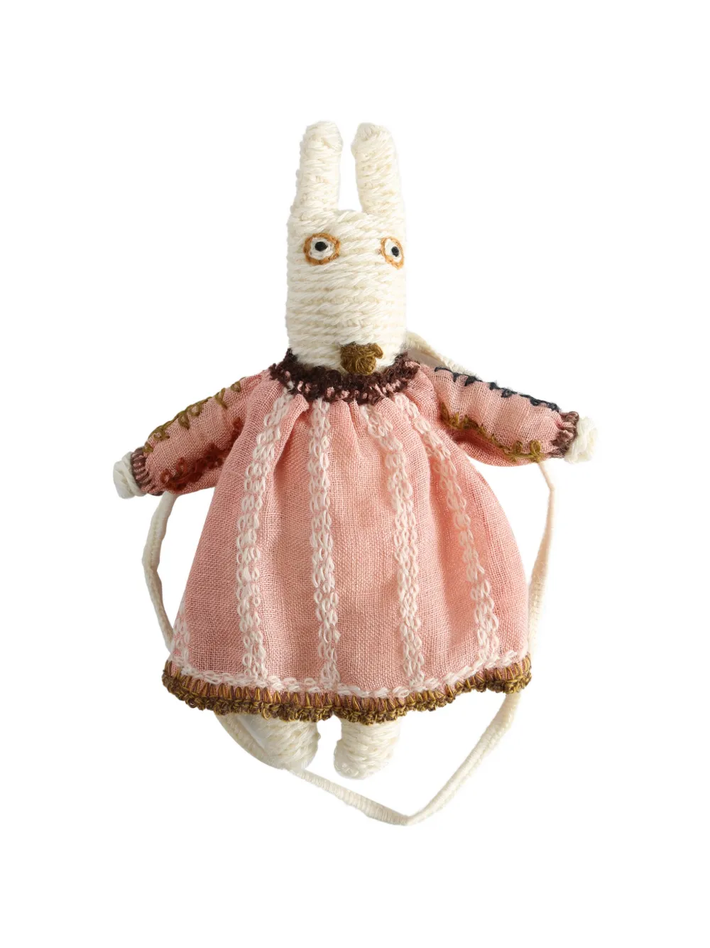Sophie Digard Sixten Pilot Doll Keyring In Pink