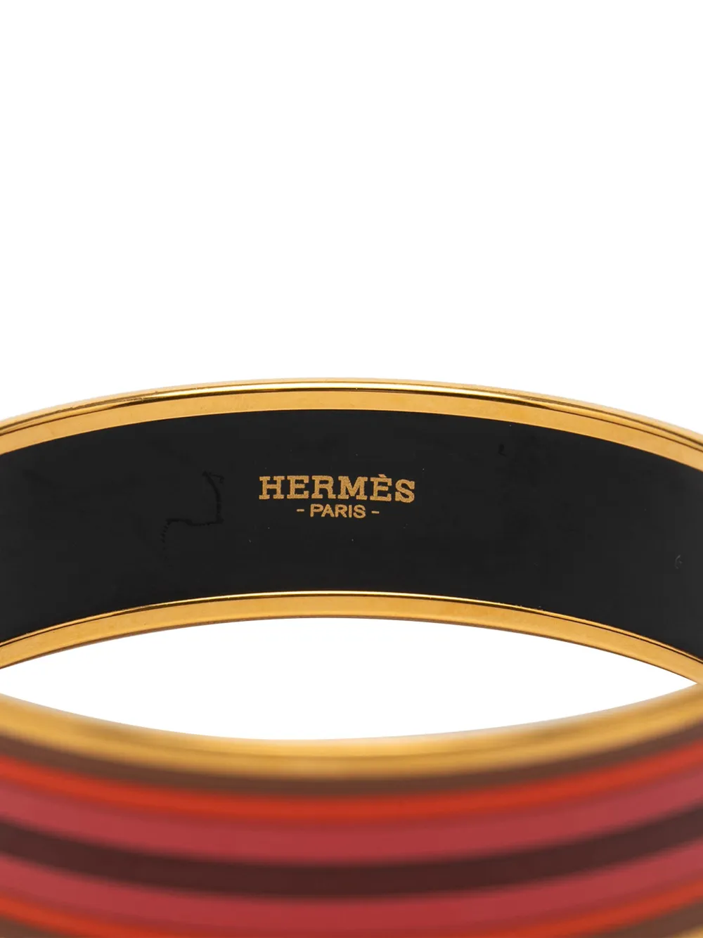 2010-2025 Wide Printed Enamel Bangle 65 Costume Bracelet