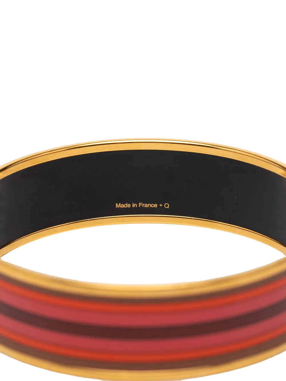2010-2025 Wide Printed Enamel Bangle 65 Costume Bracelet