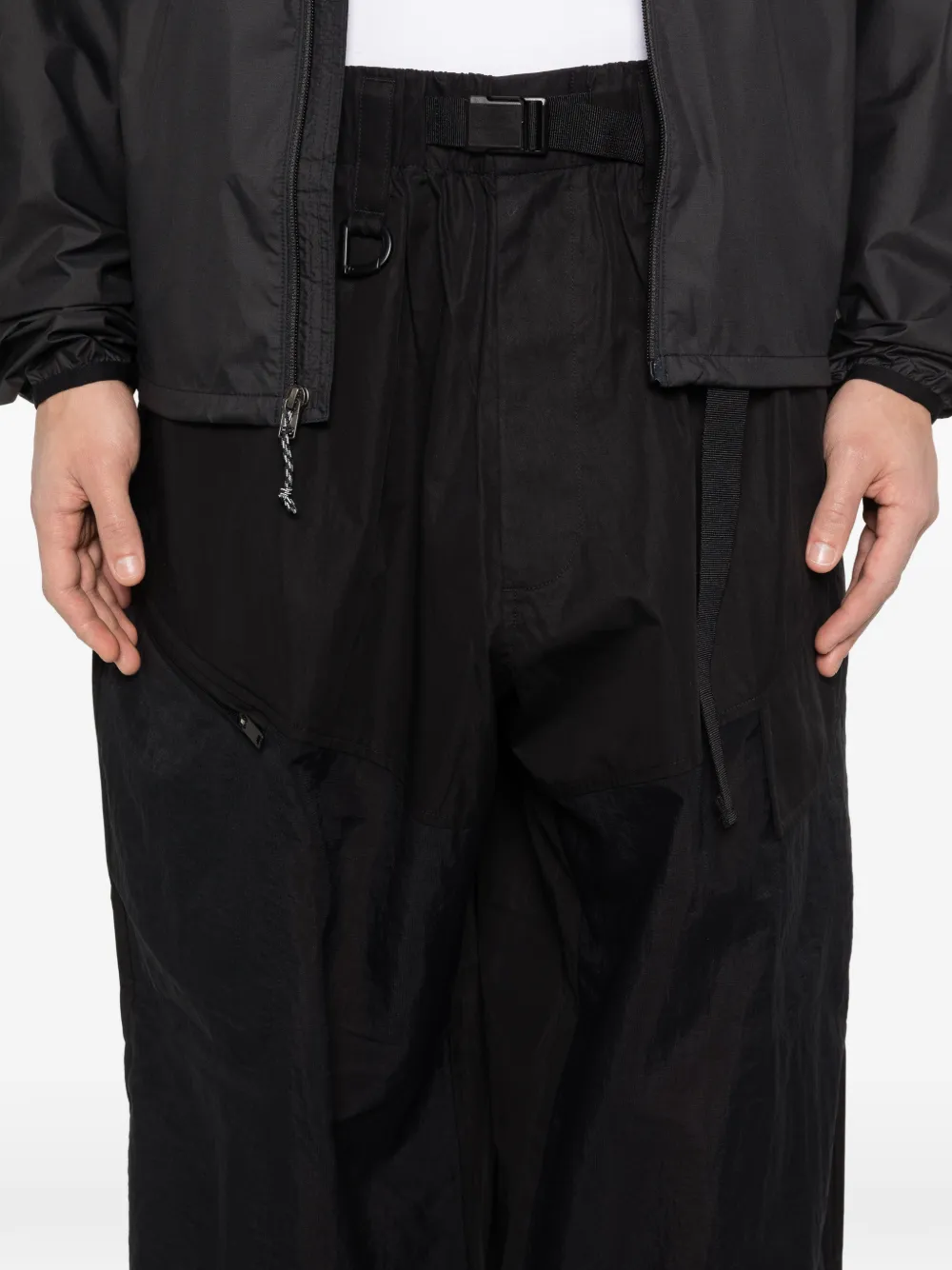 Y-3 Broek met rits Zwart