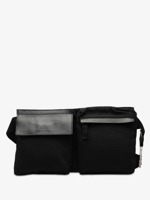 Gucci Pre-Owned 2000-2015 Nylon Double Pocket belt bag