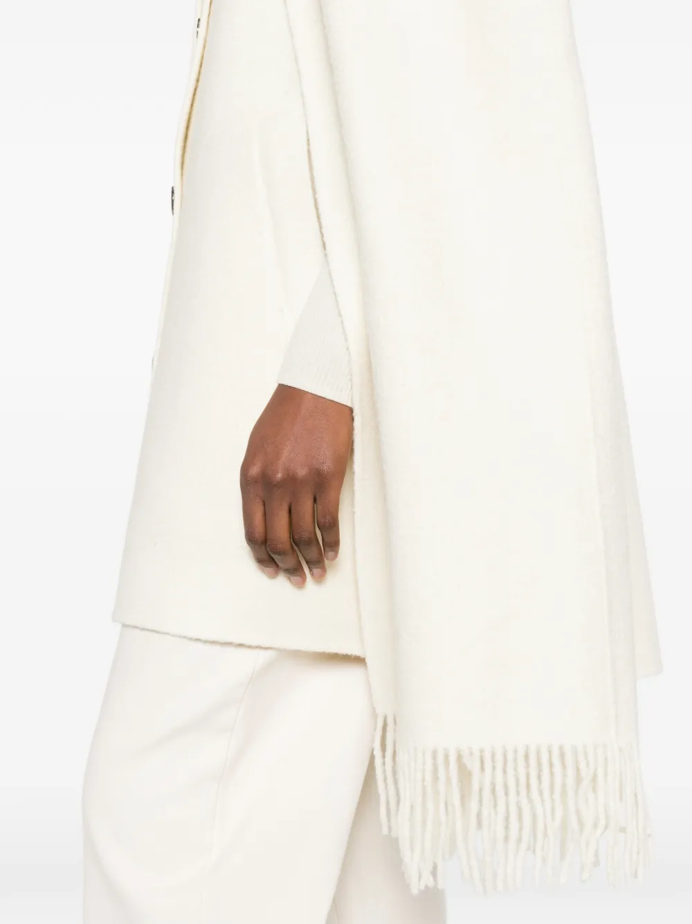 TOTEME Jas met franje afwerking Beige