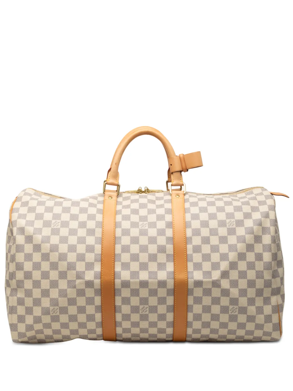 Louis Vuitton Pre-Owned 2008 Damier Azur Keepall 50 travel bag - Bianco