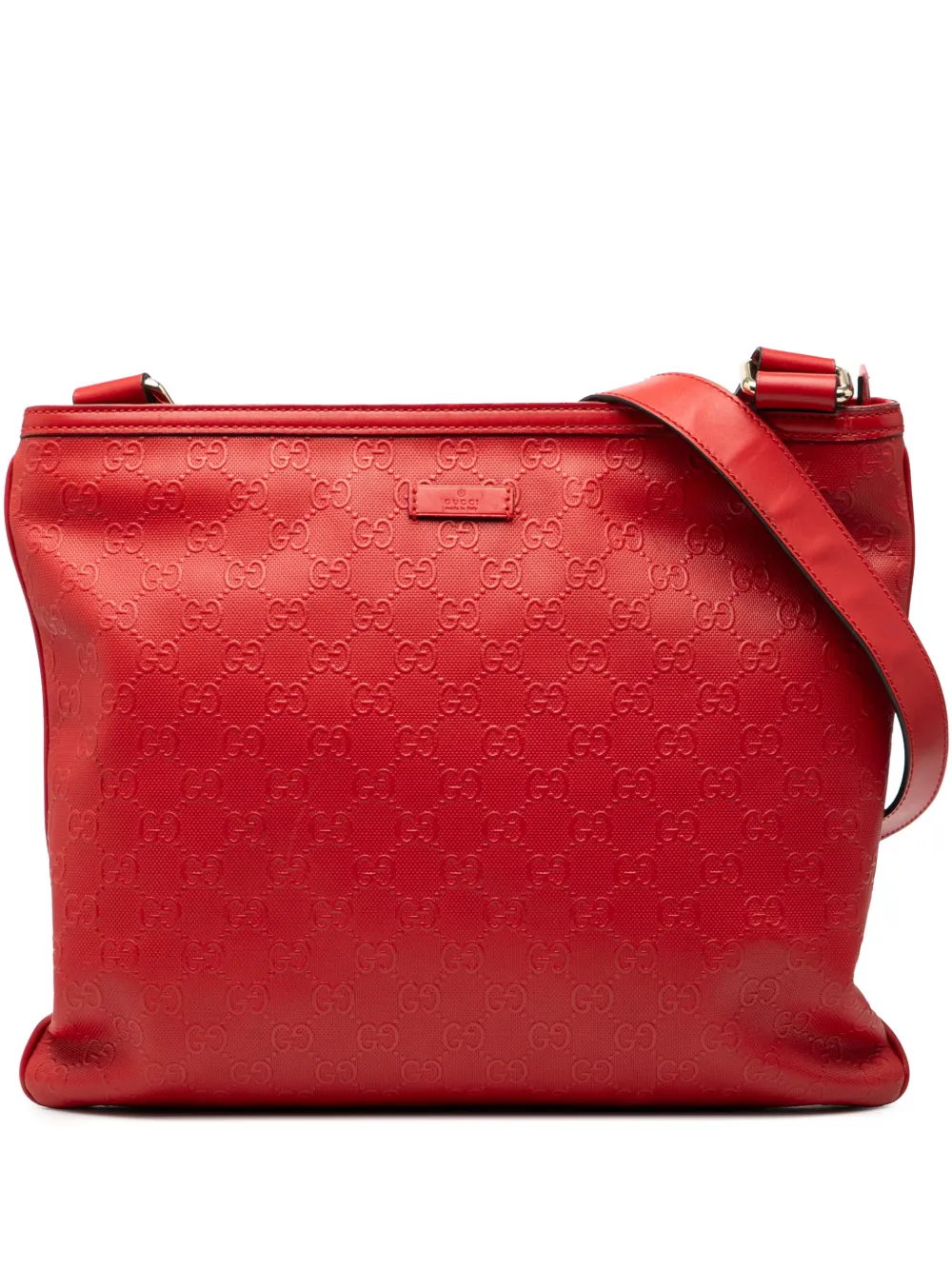 Gucci Pre-Owned 2000-2015 Guccissima crossbody bag - Rosso