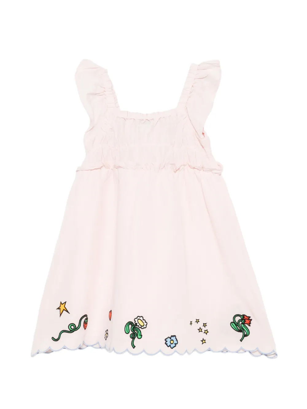 Stella McCartney Kids Jurk met ruches Roze