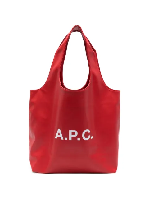 A.P.C. logo-print tote bag