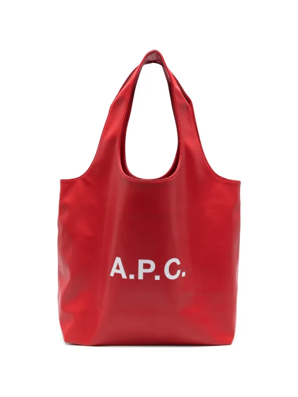 A.P.C. ロゴ トートバッグ | レッド | FARFETCH JP