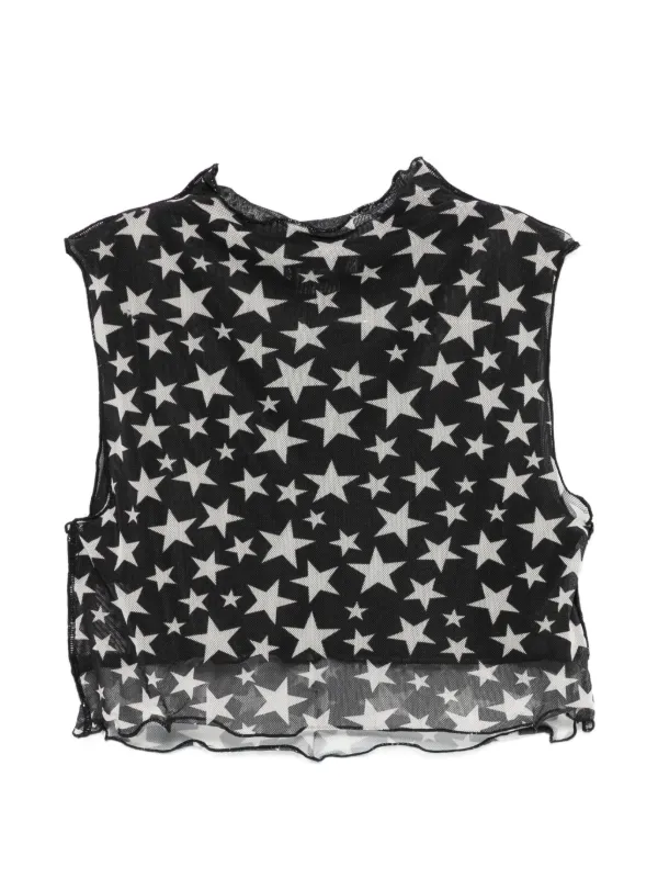 Stella McCartney Kids Star Print Top | Black | FARFETCH GE