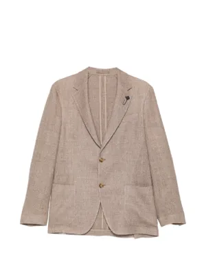 Lardini notched-lapel Blazer | Green | FARFETCH AO