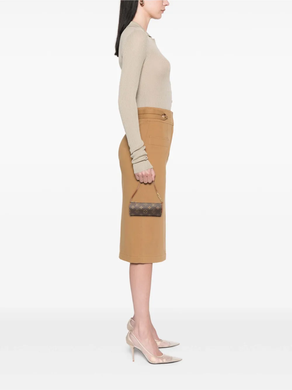 Louis Vuitton Pre-Owned 2010-2020 Monogram Papillon Pochette handbag - Braun