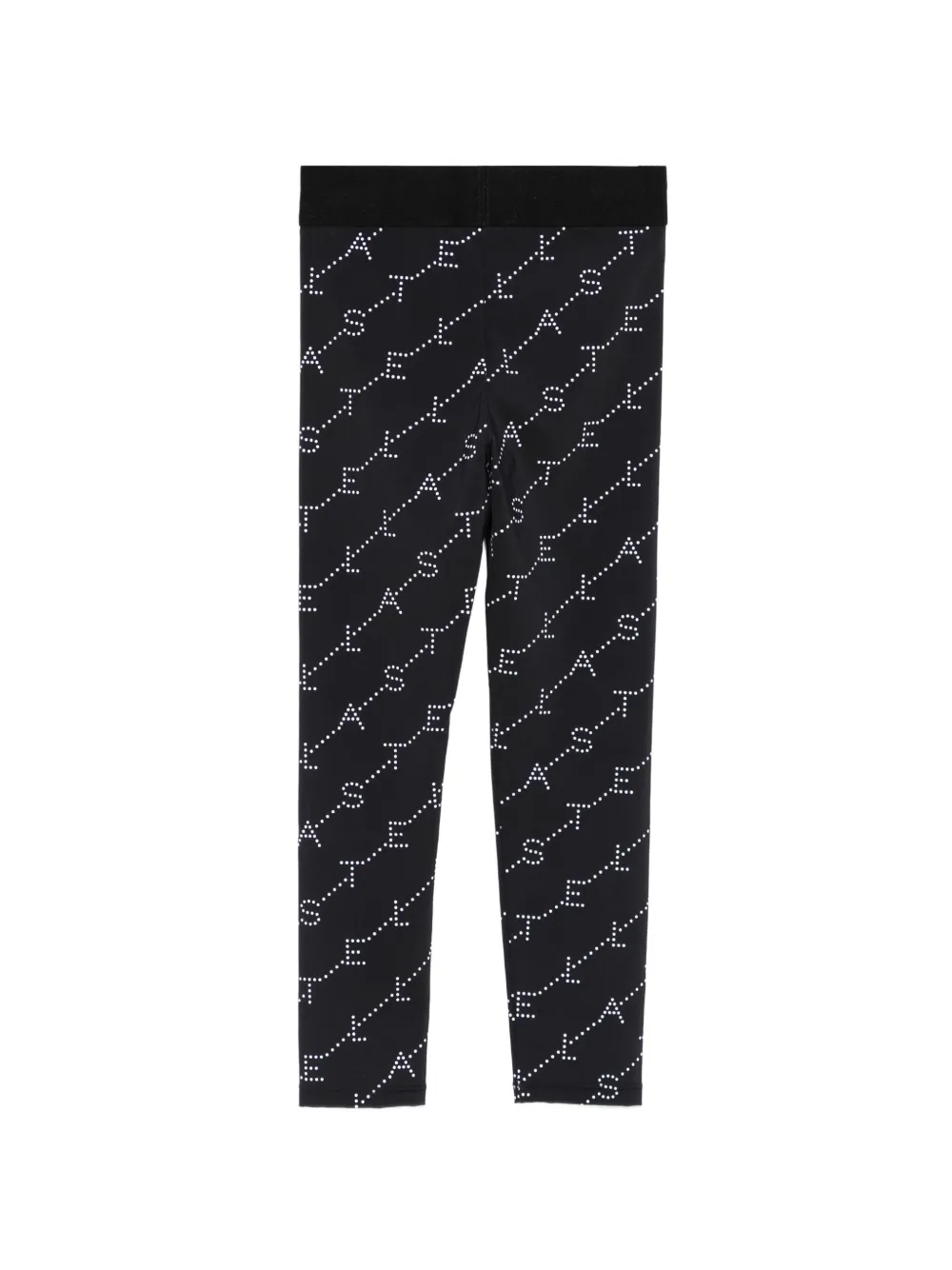  Stella Mccartney Kids Logo-pattern Leggings - Black 