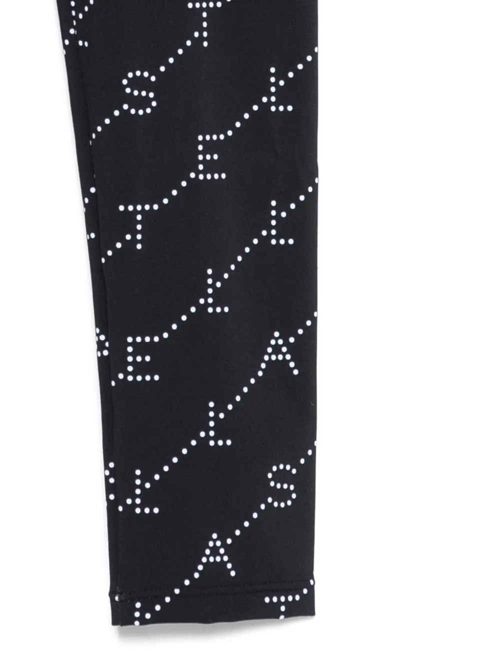  Stella Mccartney Kids Logo-pattern Leggings - Black 