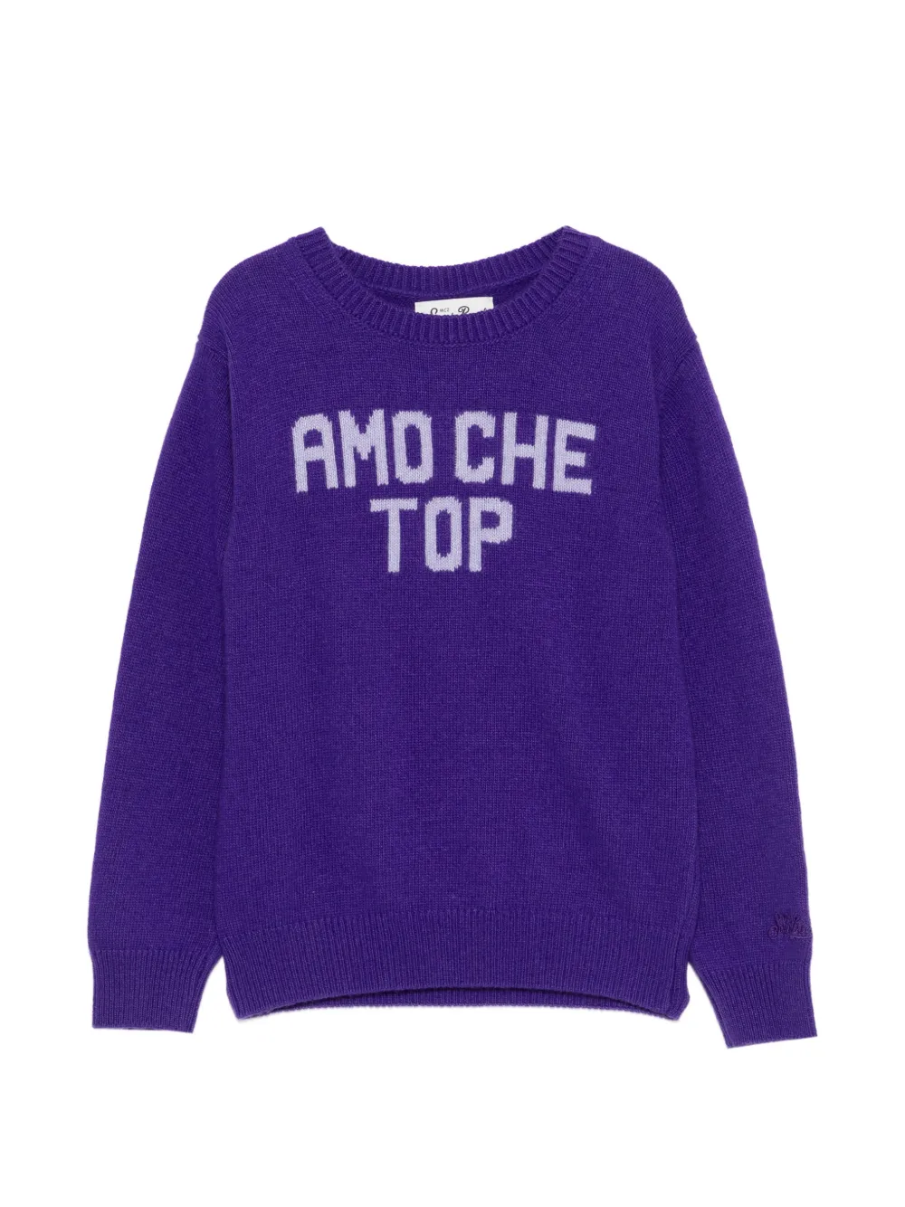 MC2 Saint Barth Kids Princess round neck top - Viola