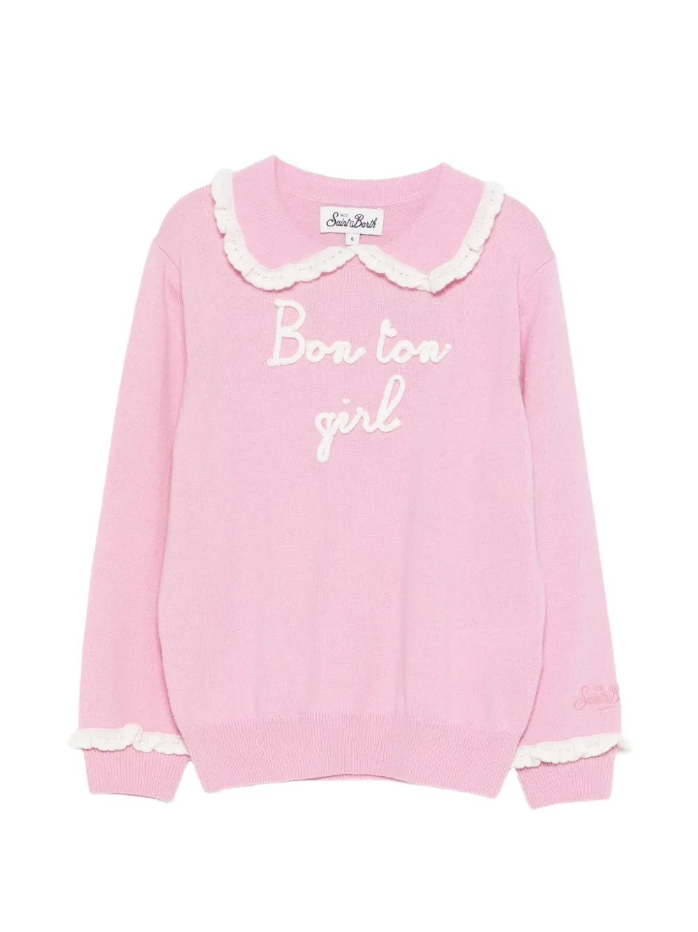 MC2 Saint Barth Kids Alida JR ruffled collared top - Rosa