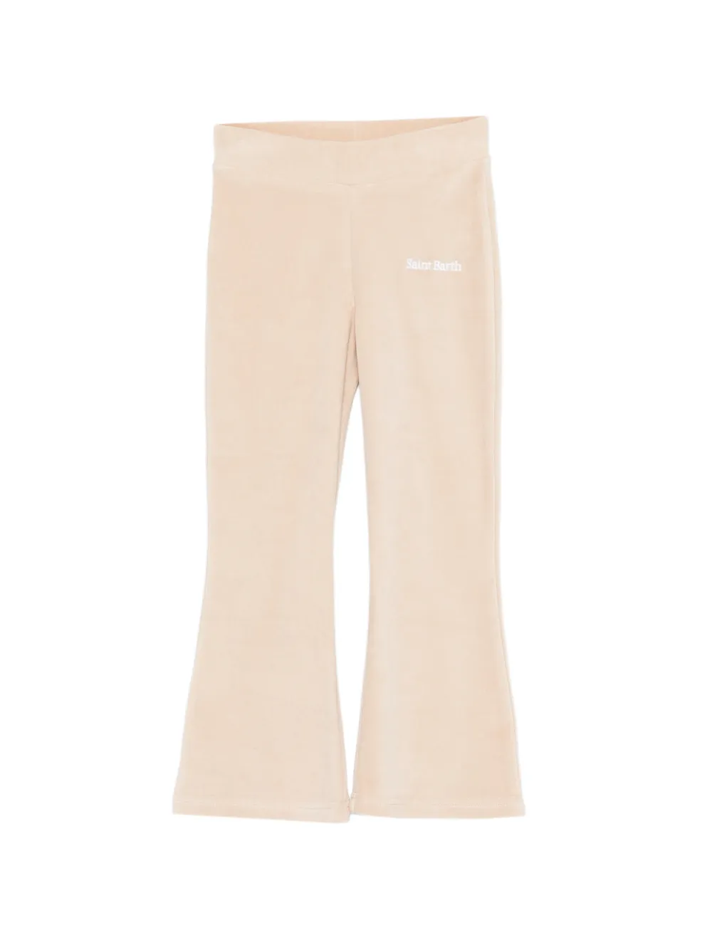 MC2 Saint Barth Kids Cecilia JR Chenille embroidered trousers - Toni neutri