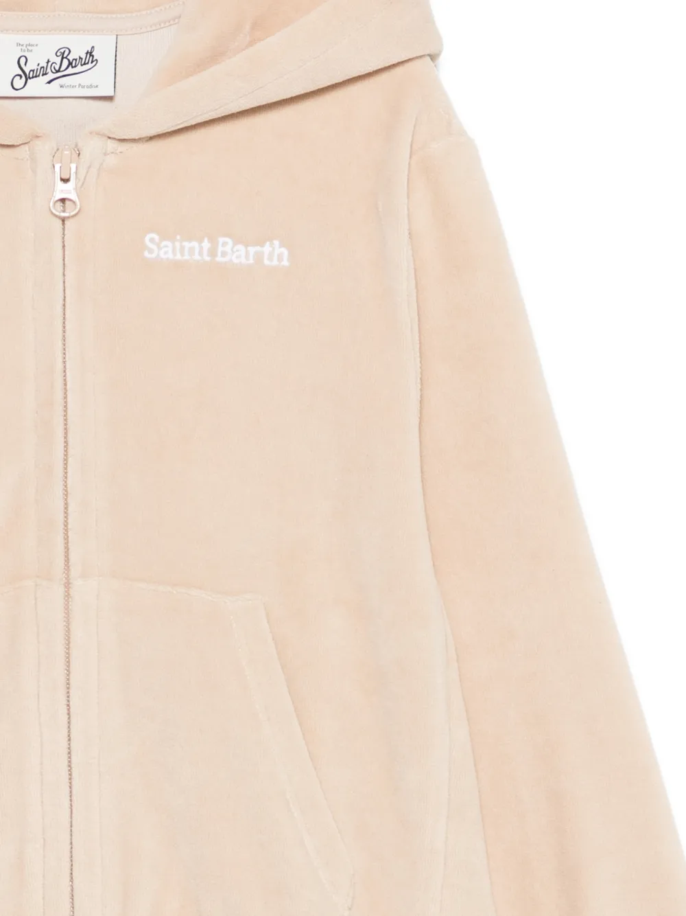  Mc2 Saint Barth Kids Hooded Zip Jacket - Neutrals 