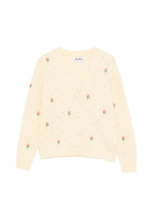 MC2 Saint Barth Kids Dianne Jr floral-embroidery cardigan