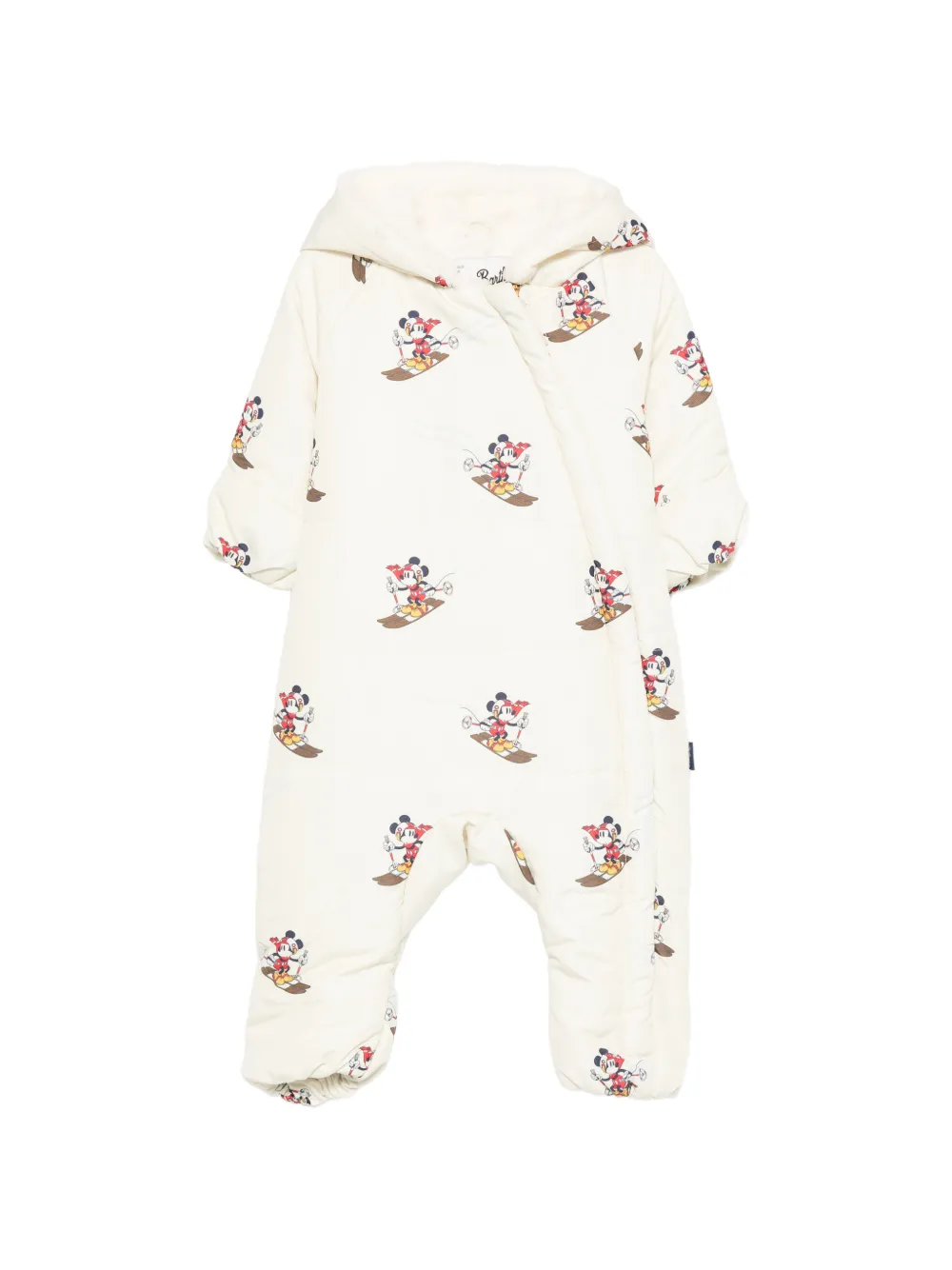 MC2 Saint Barth Kids x Disney Glace hooded snowsuit - Nude