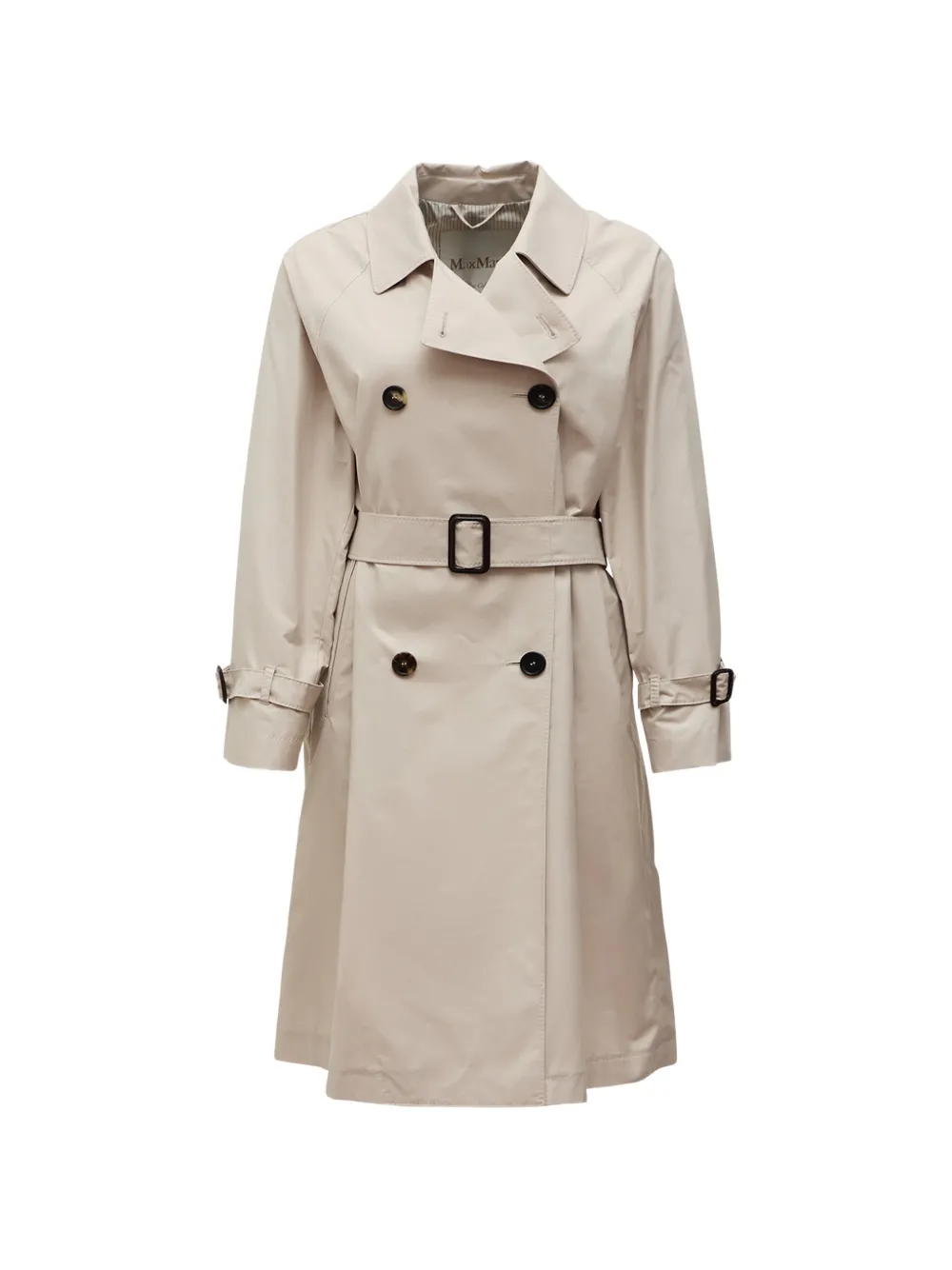 Max Mara buttoned belted coat - Nude