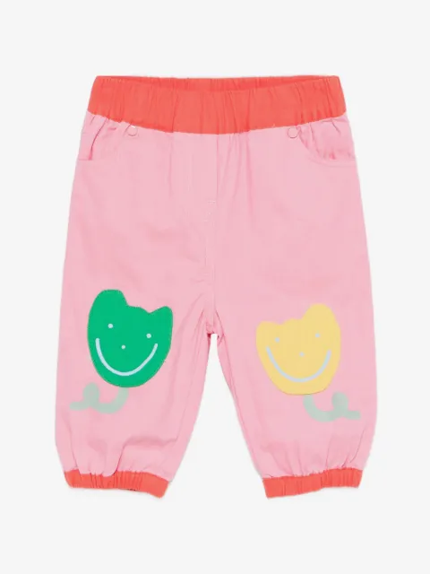 Stella McCartney Kids pantalon de jogging à patch fleur