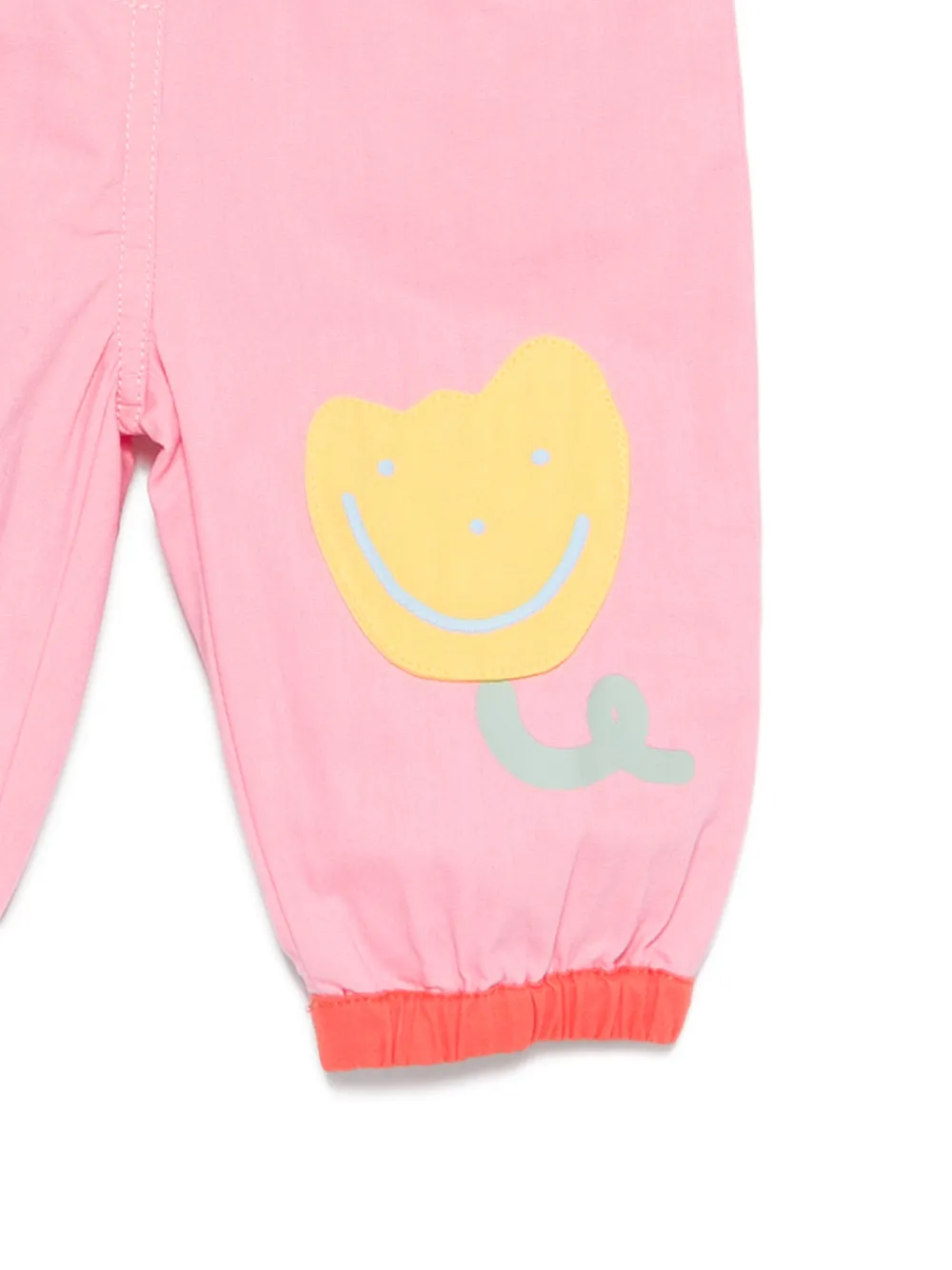  Stella Mccartney Kids Flower-patch Trousers - Pink 