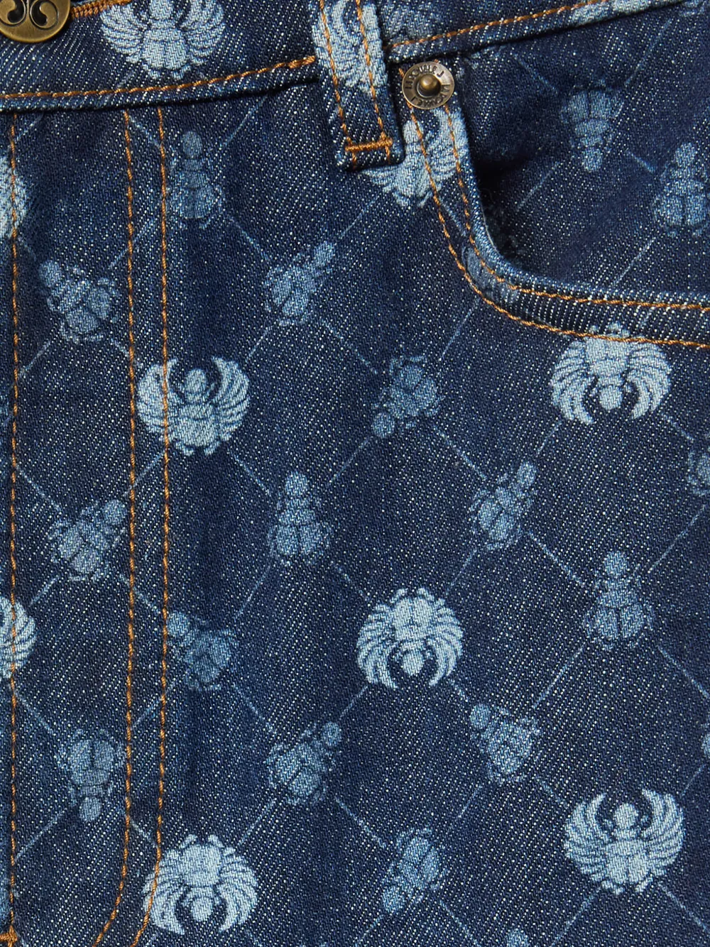 La DoubleJ Geruite jeans Blauw