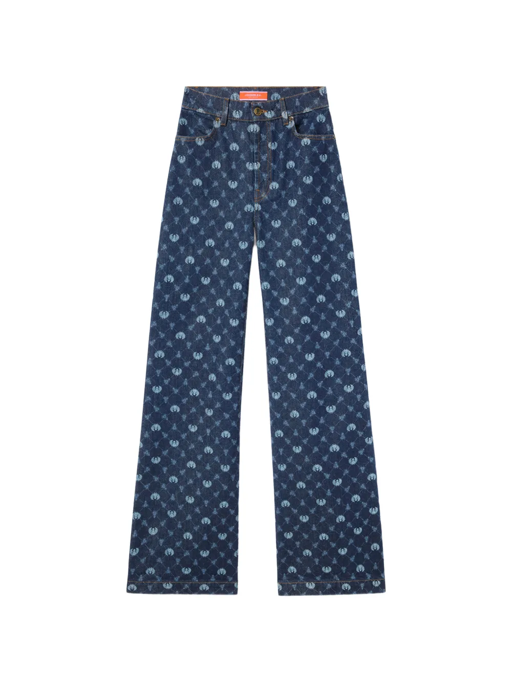 La DoubleJ Jeans a quadri - Blu