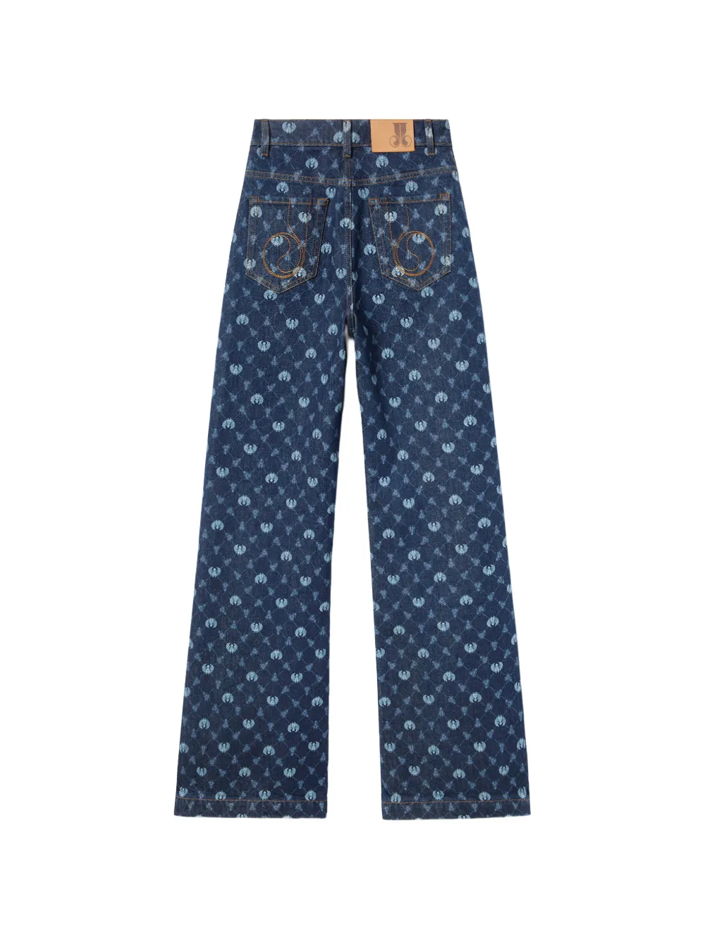 La DoubleJ Geruite jeans Blauw