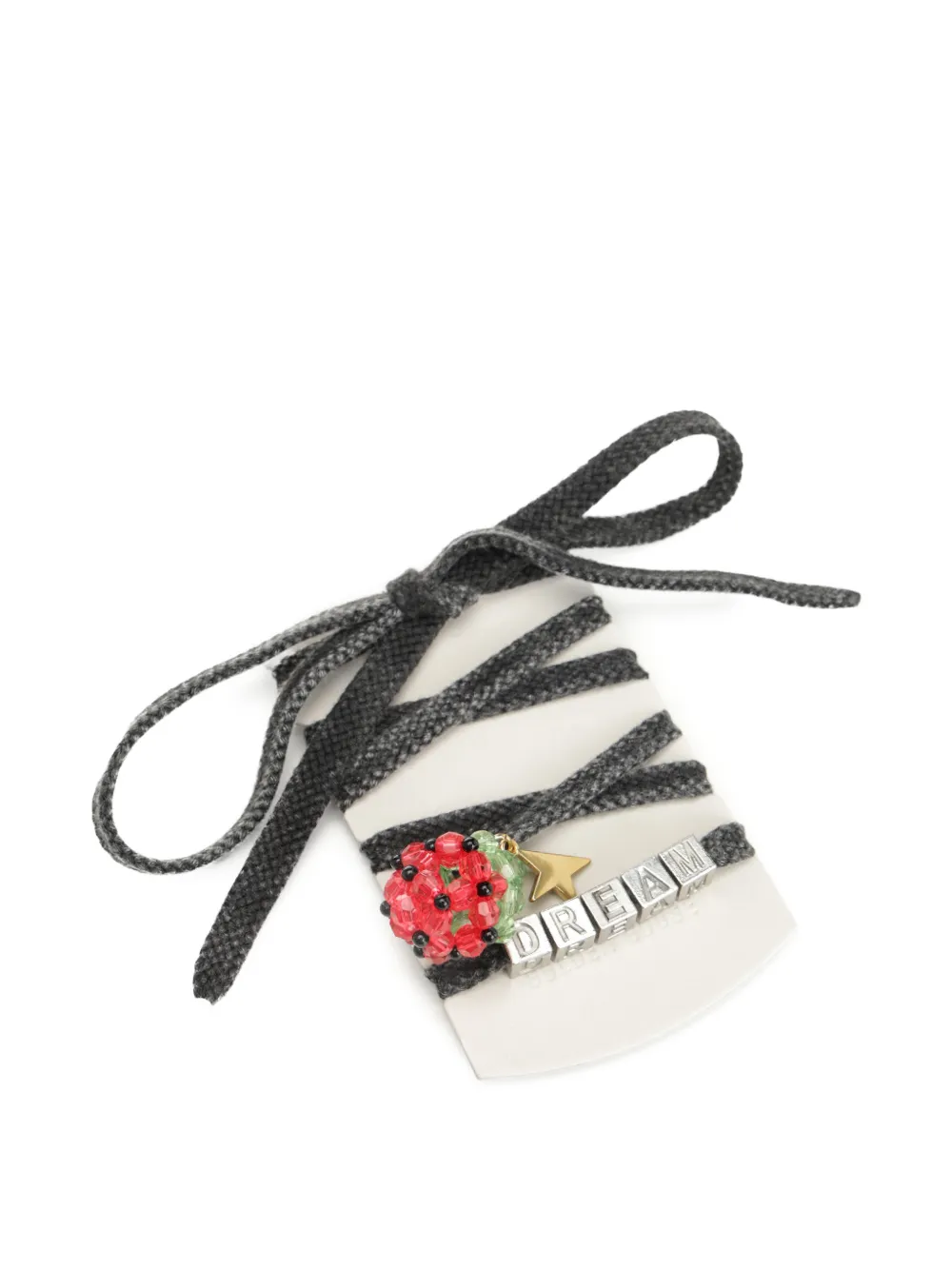 Golden Goose star-beaded shoelaces - Grigio