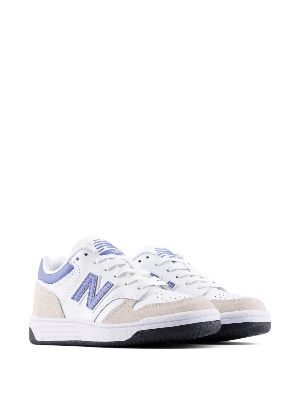 New Balance Kids 480 logo-detail sneakers - Bianco