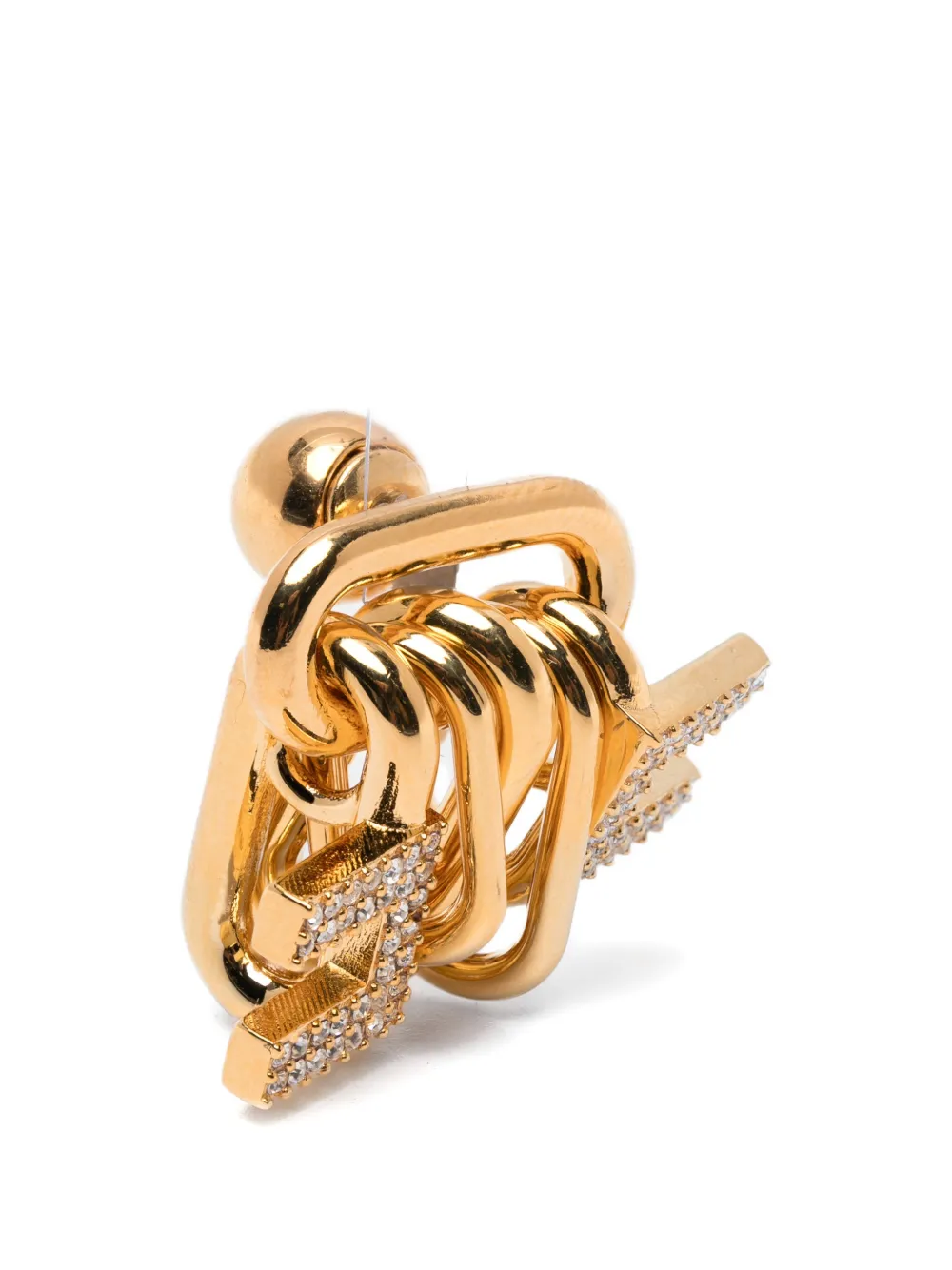 Elisabetta Franchi logo-motif earings - Oro