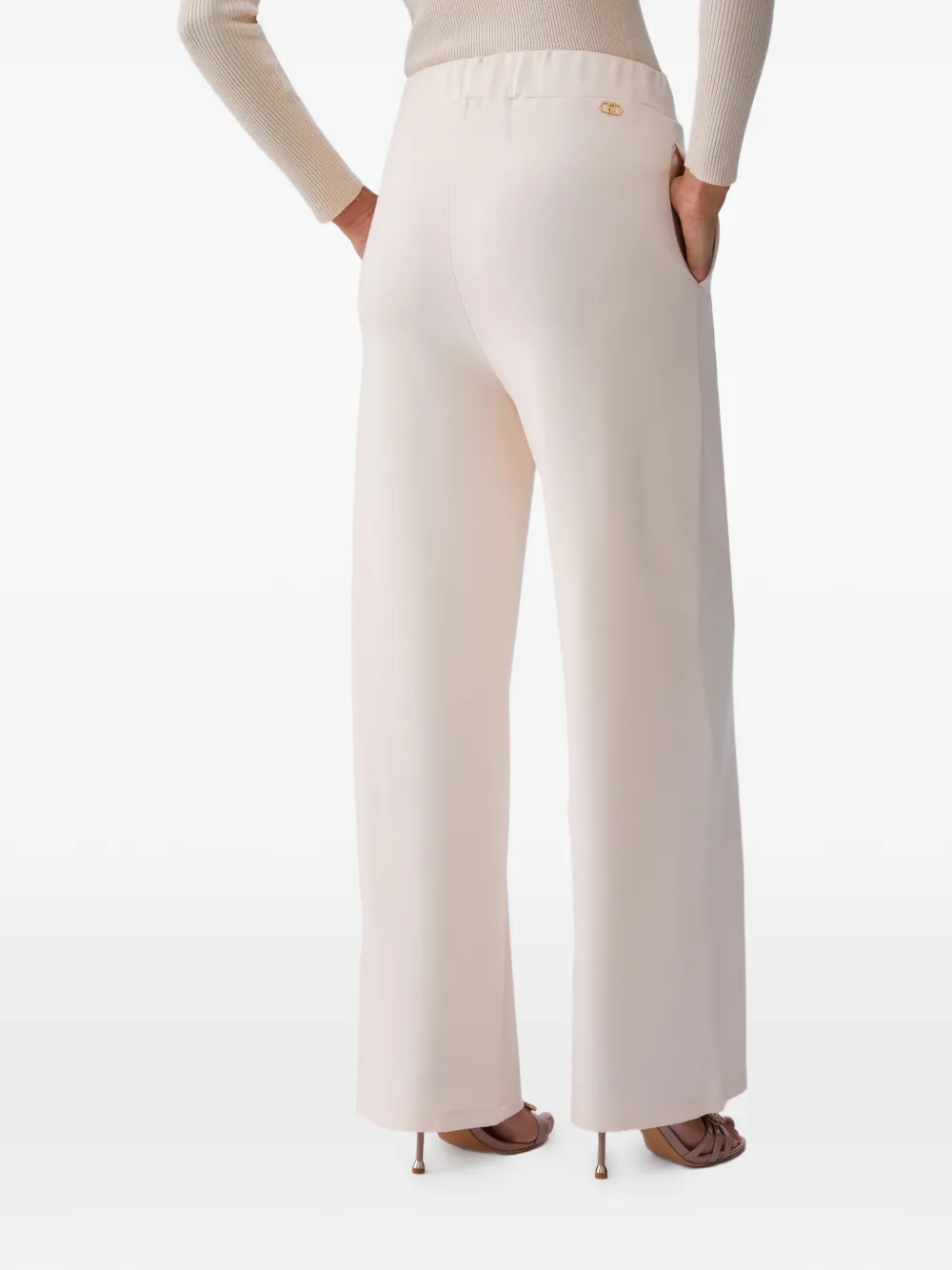 LIU JO Broek met wijde pijpen Beige