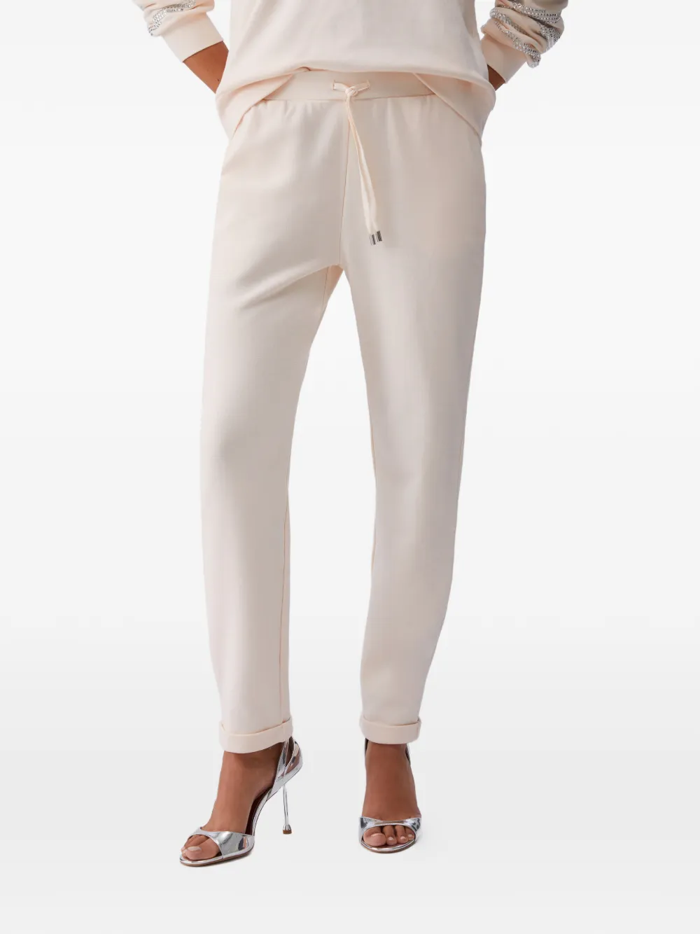  Liu Jo Elasticated Drawstring Trousers - Neutrals 