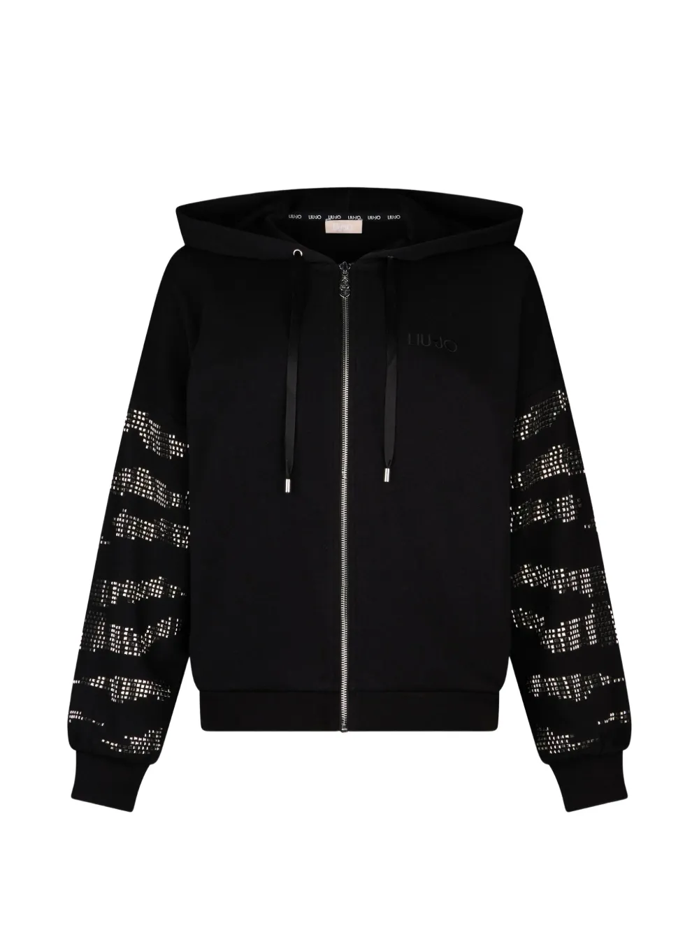 LIU JO appliqué-detail hoodie - Nero