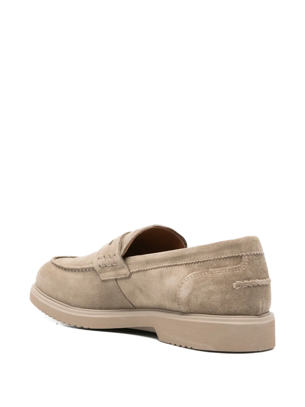 NERO GIARDINI Leren loafers Bruin