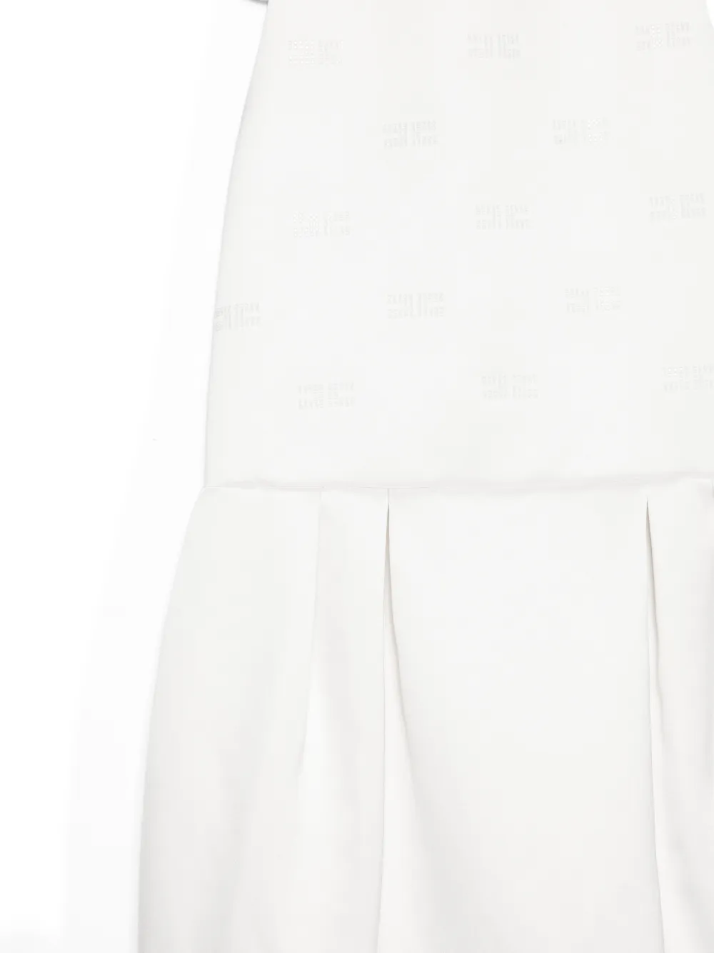 Elisabetta Franchi La Mia Bambina Geplooide jurk Wit