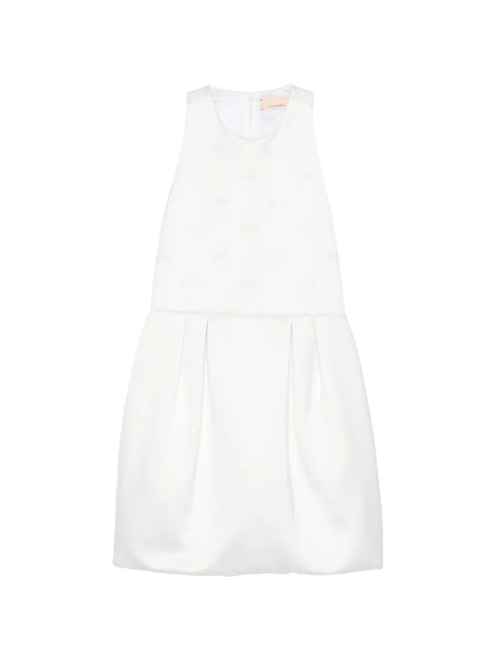 Elisabetta Franchi La Mia Bambina pleated A-line dress - Bianco