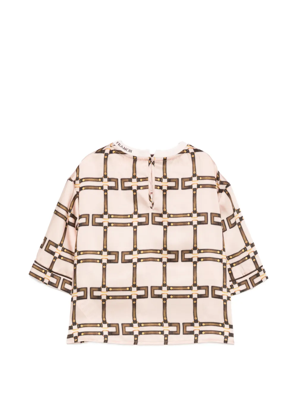 Elisabetta Franchi La Mia Bambina Top met patroon Roze