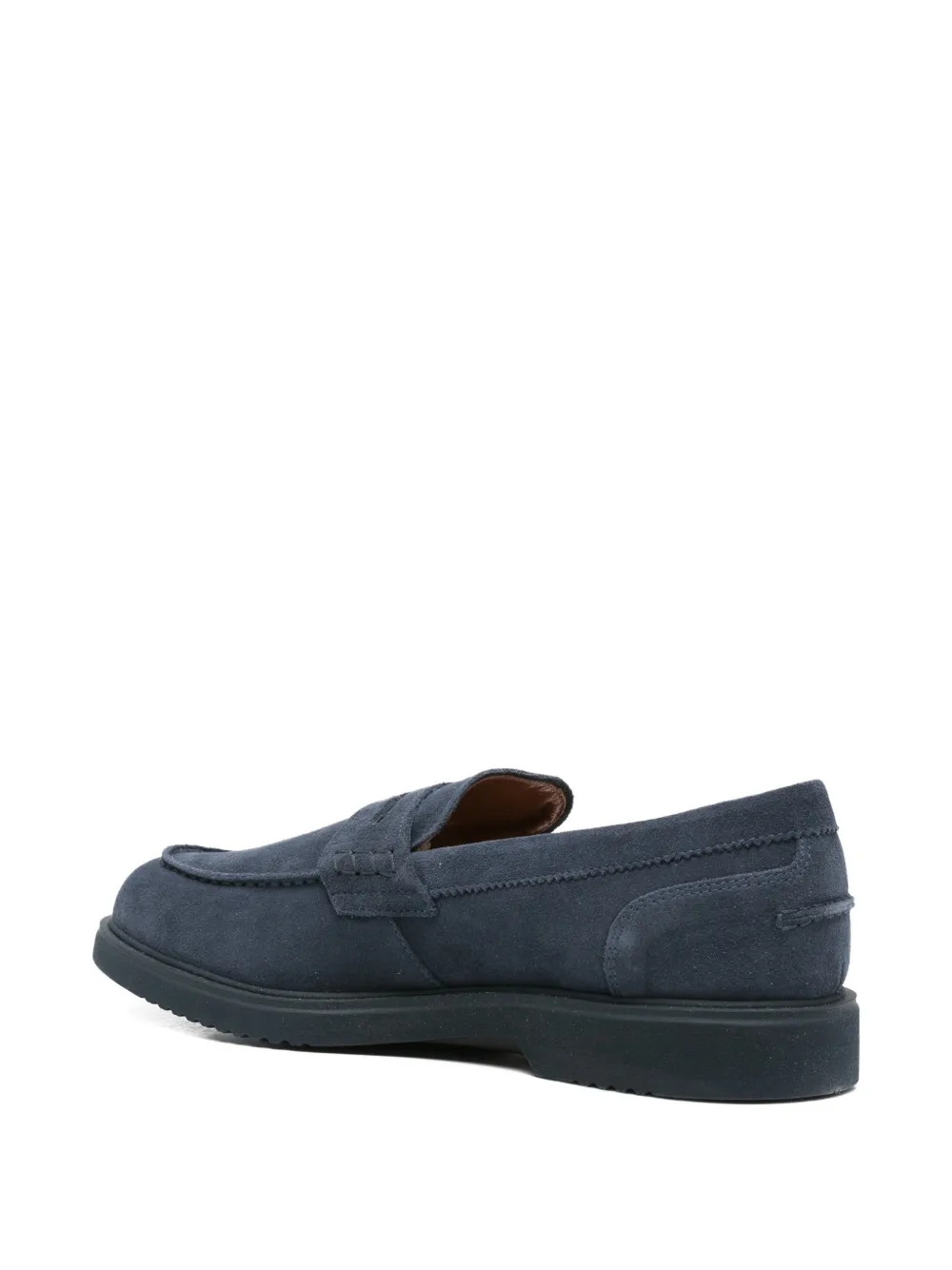 NERO GIARDINI Leren loafers Blauw
