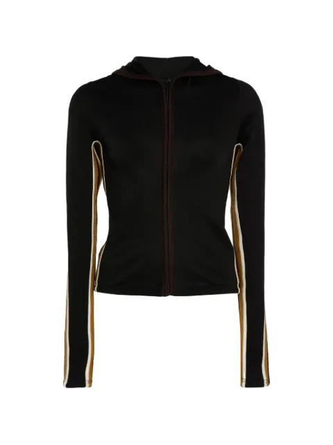 Christopher Esber ribbed zip-up hoodie