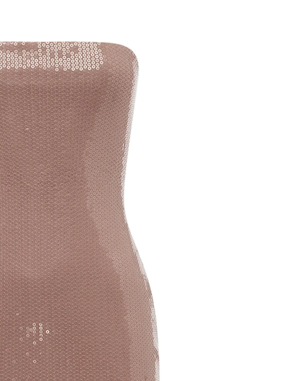 Alex Perry Strapless jurk met pailletten Beige