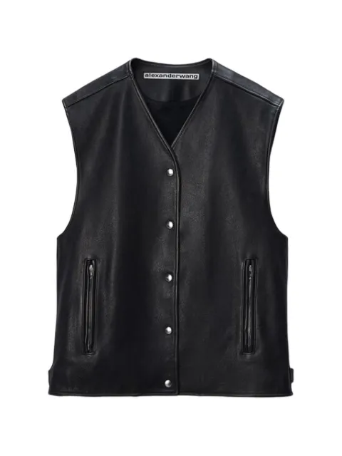 Alexander Wang boxy press-stud vest