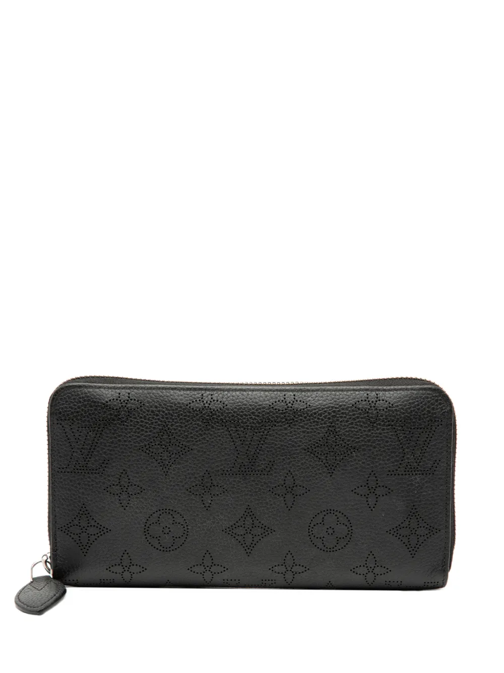 Louis Vuitton Pre-Owned 2021-2025 Monogram Mahina Zippy Wallet long wallets - Nero
