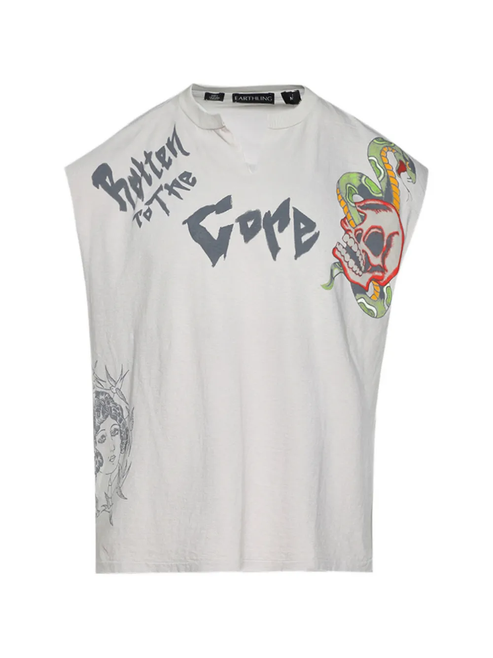 EARTHLING VIP Canotta con stampa - Bianco