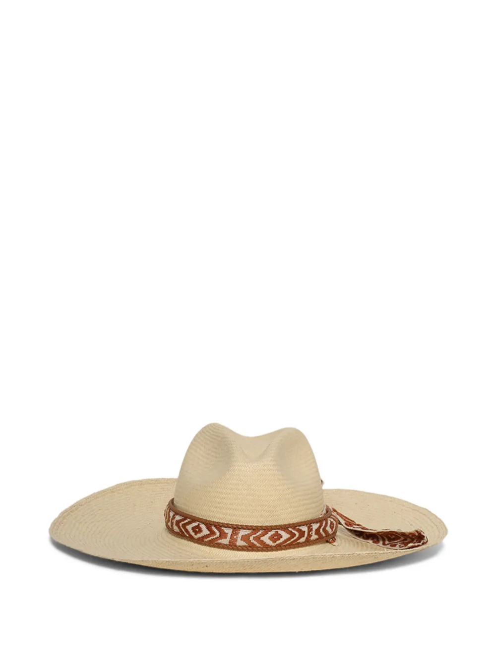 Johanna Ortiz geometric-pattern band hat - Toni neutri