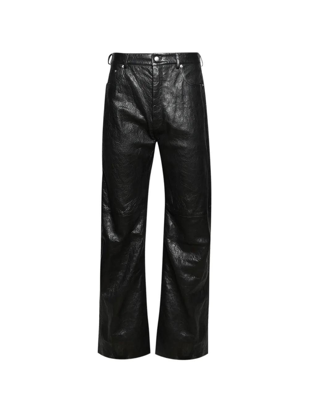 Rick Owens jean Geth en cuir - Noir